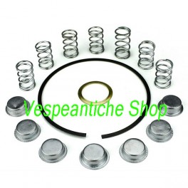 FRIZIONE VESPA KIT 7 MOLLE 7 BICCHIERINI ANELLO FISSAGGIO E RONDELLA DI RASAMENTO PX 200 125 T5 RALLY 200