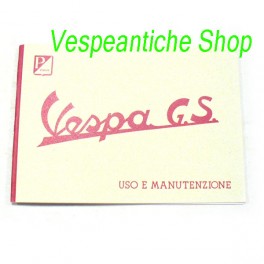 LIBRETTO USO E MANUTENZIONE VESPA 150 GS DEL 1959