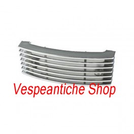 MASCHERINA GRIGLIA CROMATA PER NASO COPERCHIO CLACSON VESPA PX 125 150 200 ARCOBALENO