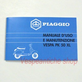 LIBRETTO USO E MANUTENZIONE VESPA PK 50XL